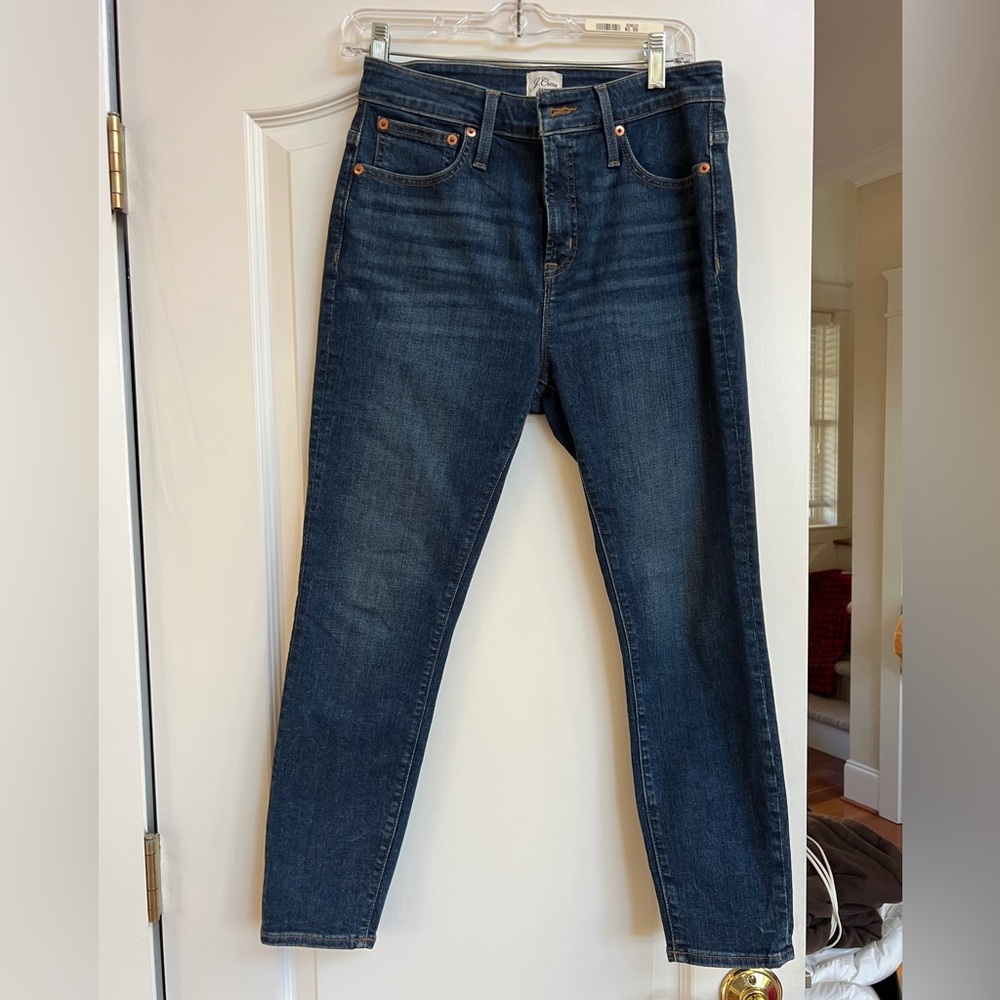 J. Crew Dark Blue Straight Leg Jeans